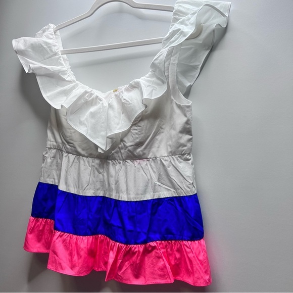 Lilly Pulitzer Emie Ruffle top size 8 NWT - Picture 5 of 10